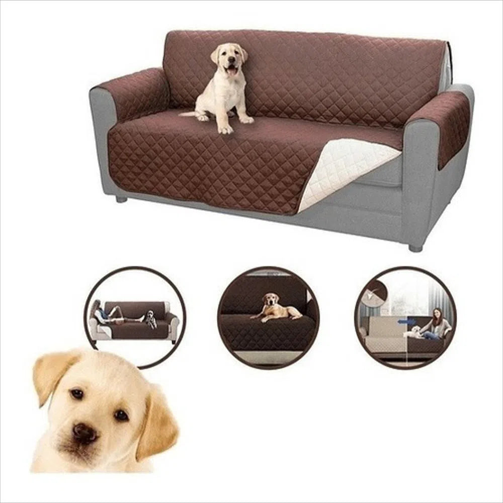 🛋️Cubre Sofá De Dos Puestos Doble Faz🐾🍕