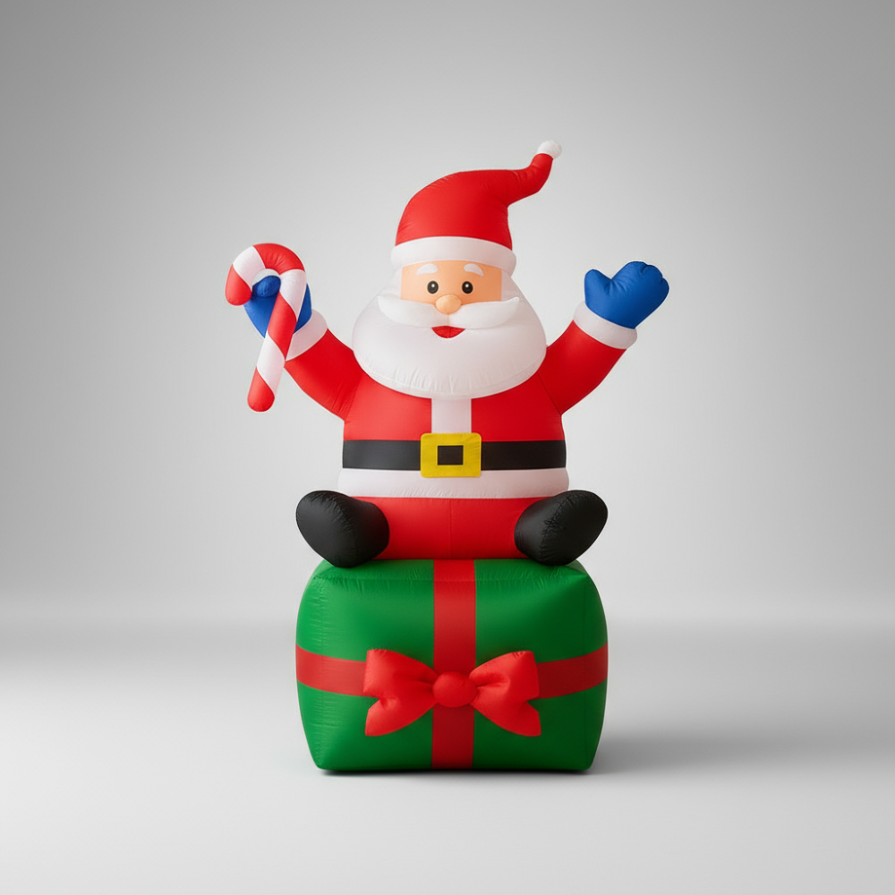 Muñeco Papa Noel Inflable Navideño Decoracion Navideña 180cm
