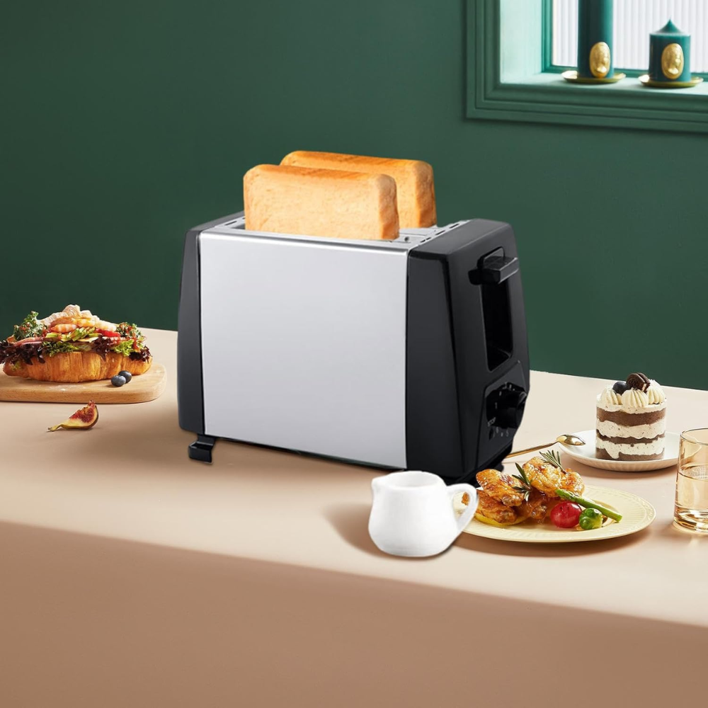 🥪ostadora Eléctrica 2 Rebanadas 650W Sokany Bandeja Extraíbl