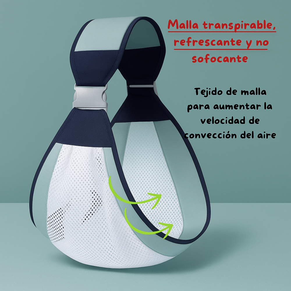 Cargador Fular Ergonómico Porta Bebé Recién Nacido Ajustable