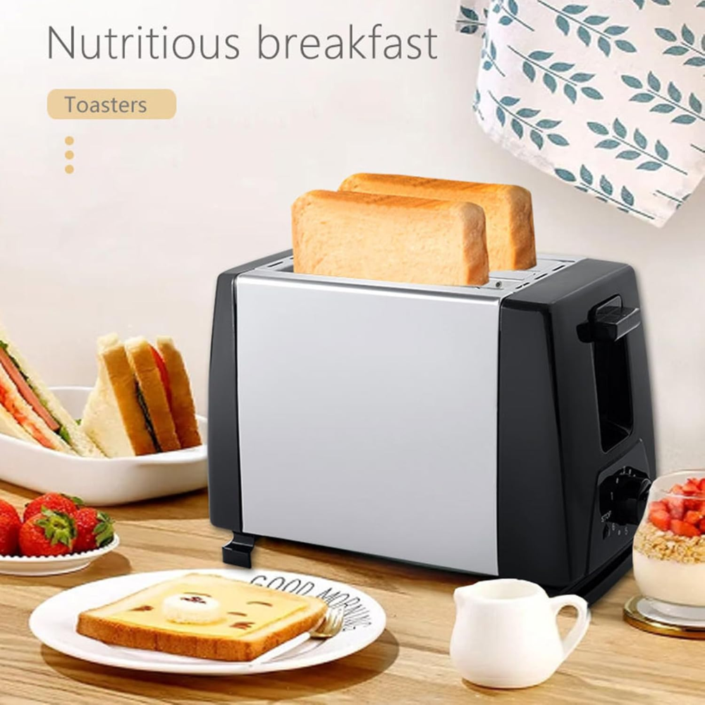 🥪ostadora Eléctrica 2 Rebanadas 650W Sokany Bandeja Extraíbl