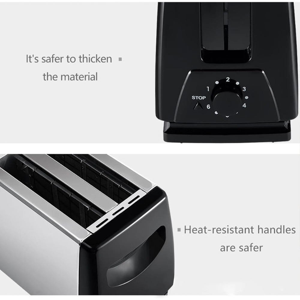 🥪ostadora Eléctrica 2 Rebanadas 650W Sokany Bandeja Extraíbl