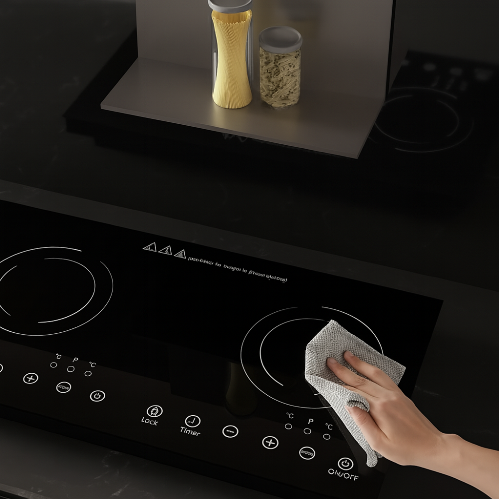 Estufa De Inducción 2000w + Bateria De Cocina + Utensilios