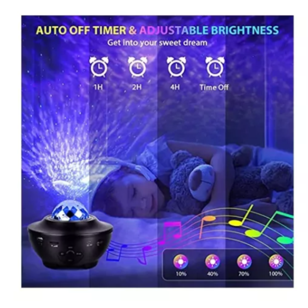 🌌✨Proyector De Luces Galaxia Nebulosa Led Parlante Control Remoto🎶🌠