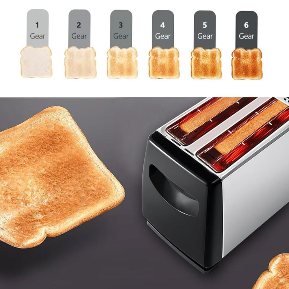 🥪ostadora Eléctrica 2 Rebanadas 650W Sokany Bandeja Extraíbl