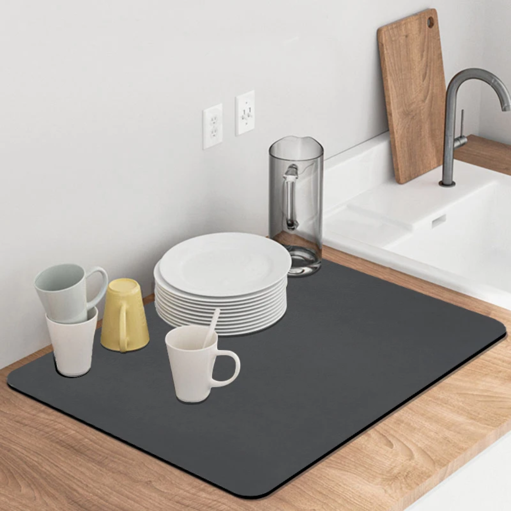 🧼✨Tapete Absorbente Para Cocina Escurridor De Platos 50 X40cm💧🍽️