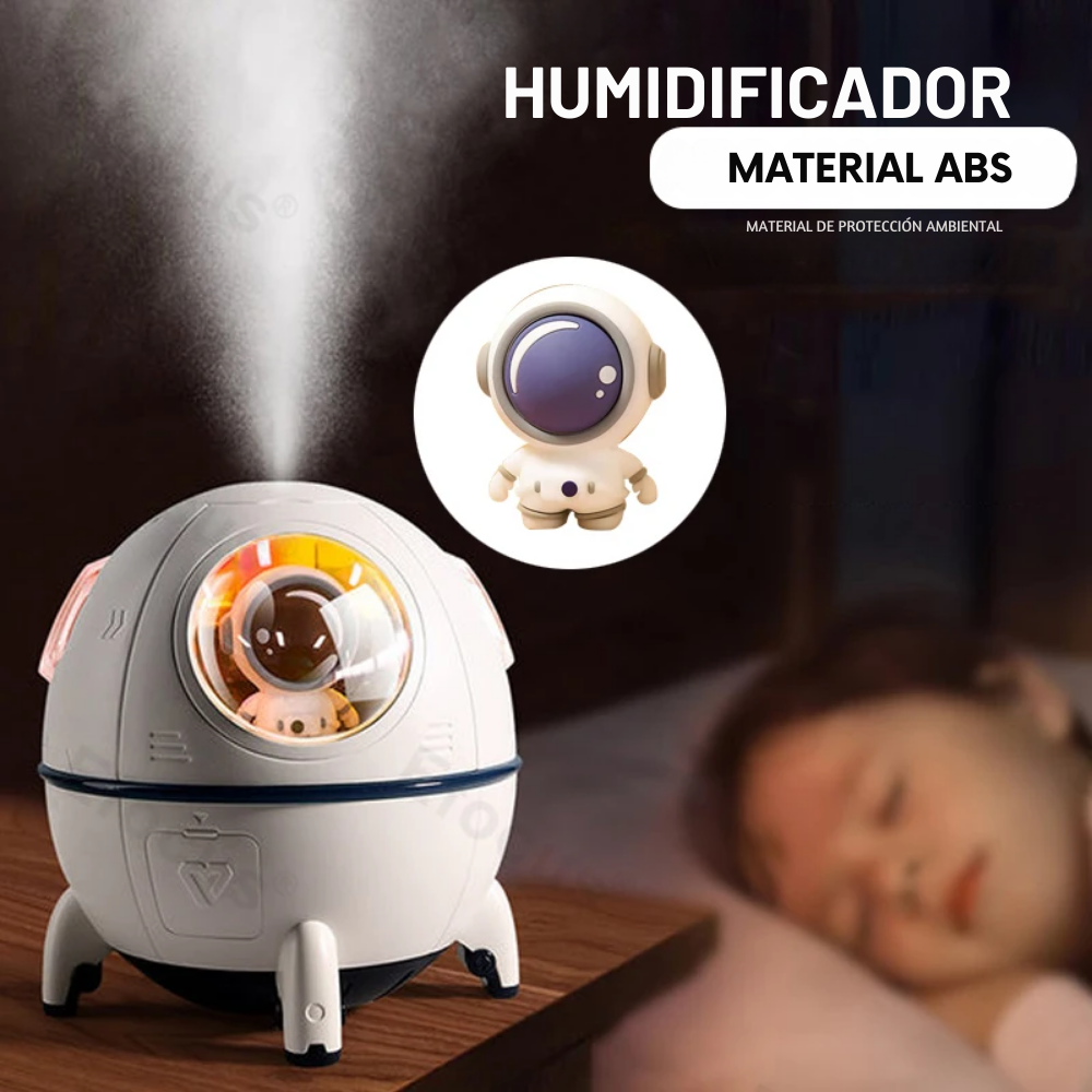 Humidificador Capsula Espacial Con Mini Astronauta De 200ML
