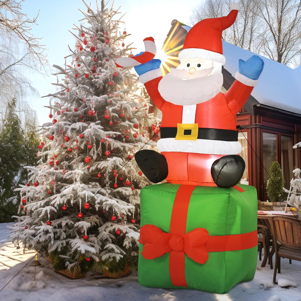 Muñeco Papa Noel Inflable Navideño Decoracion Navideña 180cm