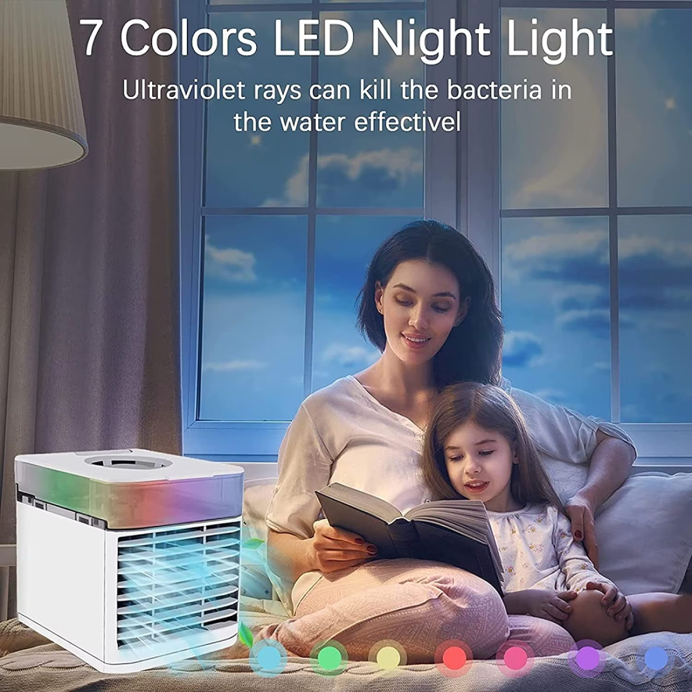 ❄️🌈Aire Acondicionado Portátil Ultra Air Cooler 7 Luces Led🥵