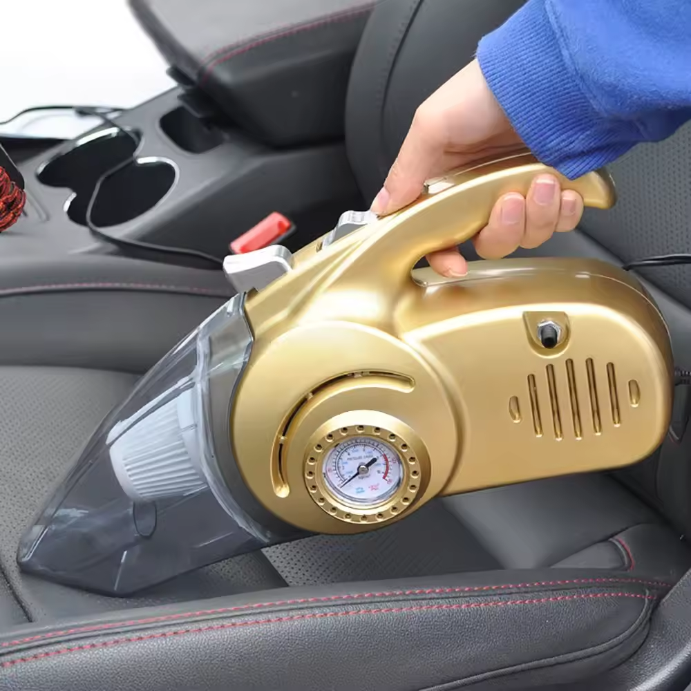 Aspiradora Para Carro 4 En 1 Con Compresor Integrado