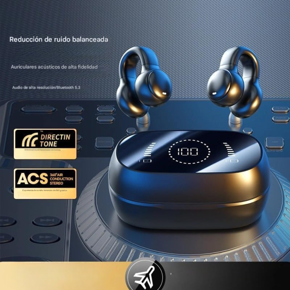 🎧Audifonos Auricular Clip Bluetooth Inalámbrico M47 Led 🎶
