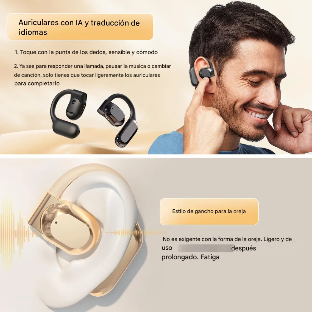 Audifonos Traductores Idiomas Tiempo Real Bluetooth 3 En 1