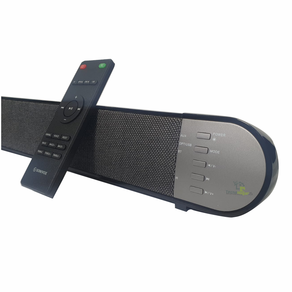 Barra De Sonido Sonivox Estéreo Soundbar Usb Aux Opt Av