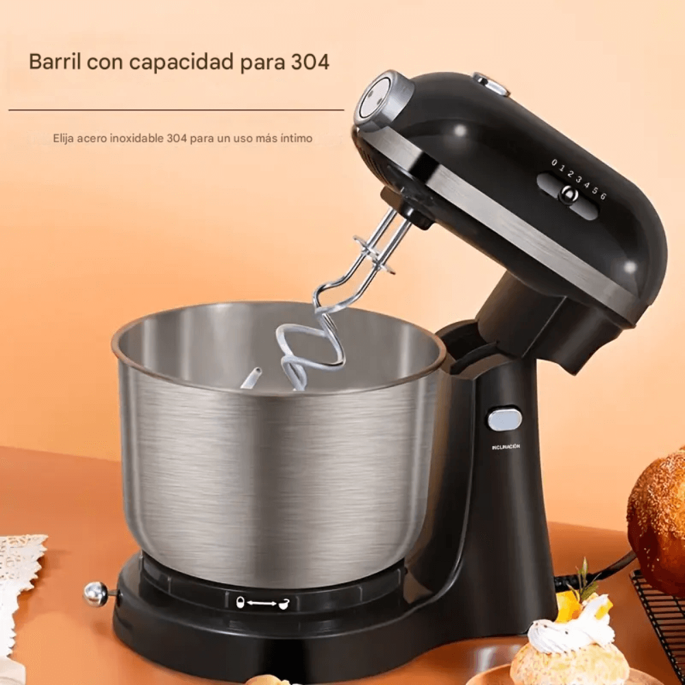 Batidora Pedestal Bowl En Acero Inoxidable 6 Velocidades
