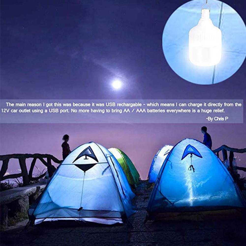 Bombillo Led Recargable Lampara De Emergencia 100w