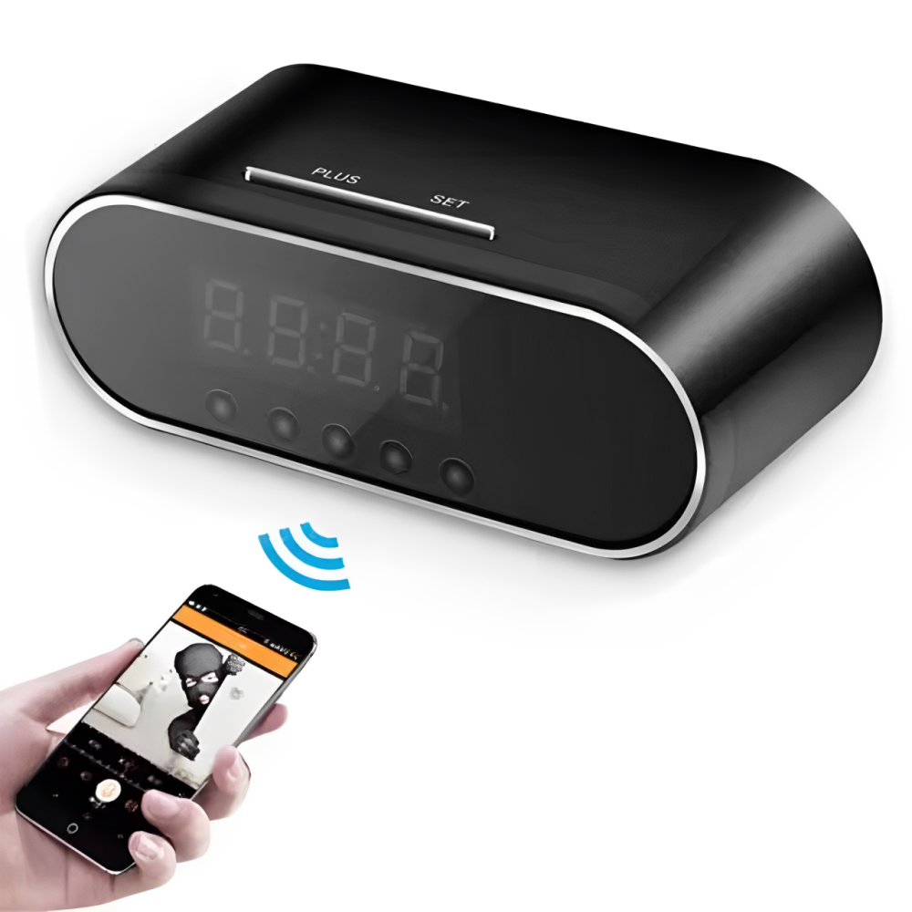 Camara Espia Reloj De Mesa Hd 1080p Wifi Hogar Negocio