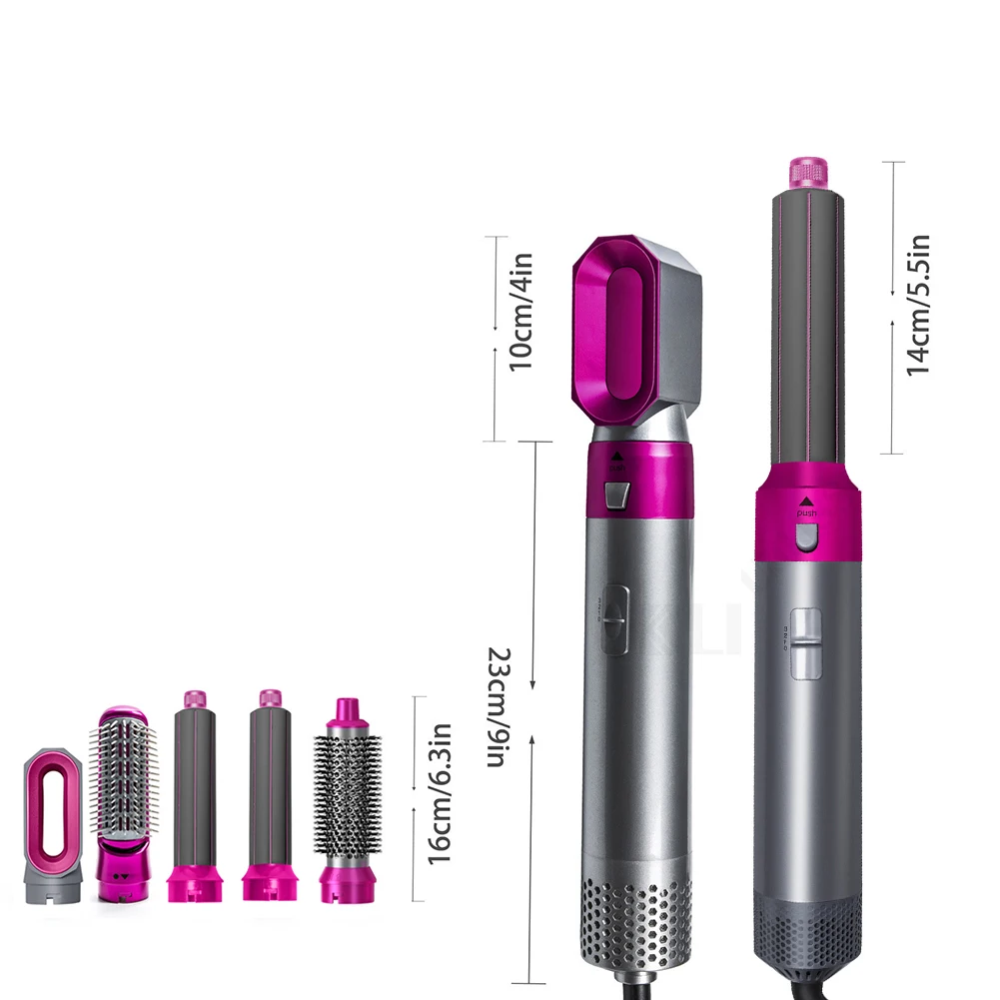 Cepillo Alisador 5 En 1 Leman Hot Air Styler