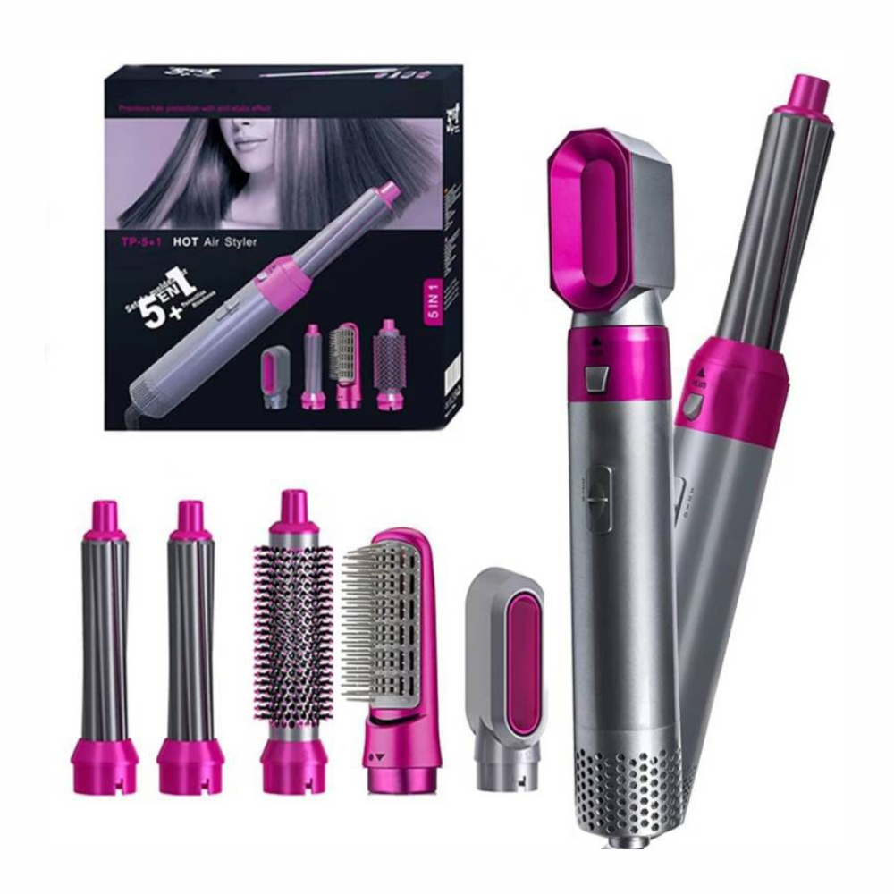 Cepillo Alisador 5 En 1 Leman Hot Air Styler
