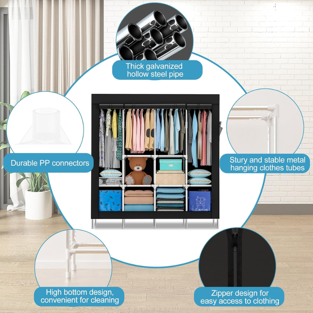 Closet Armario Para Ropa Organizador 10 Estantes 1.70cm Alto