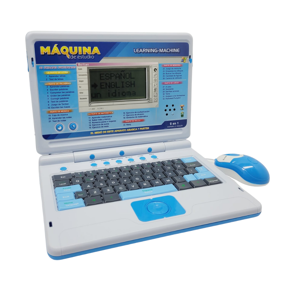 Laptop Didáctica Computadora De Juguete Para Niños 8006 Ange