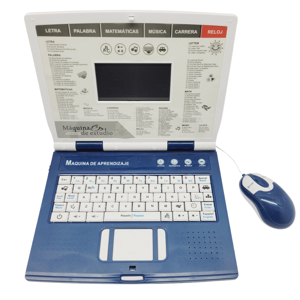 Laptop Didáctica Computadora Juguete Para Niños 130 Funciones
