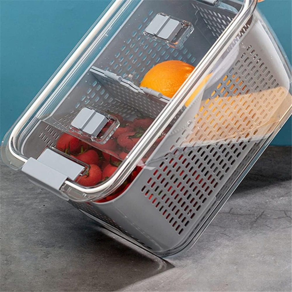 Contenedor Grande Para Frutas y Verduras Almacenaje Para Refrigerador