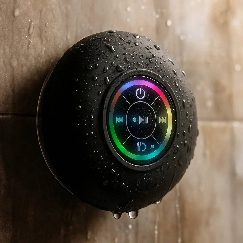 Bafle Parlante Ducha Luces Rgb Musica, Llamadas Impermeable
