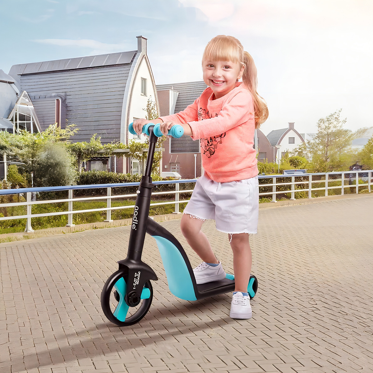 Triciclo 3 En 1 Pedales Monopatin Bicicleta Equilibrio Niños