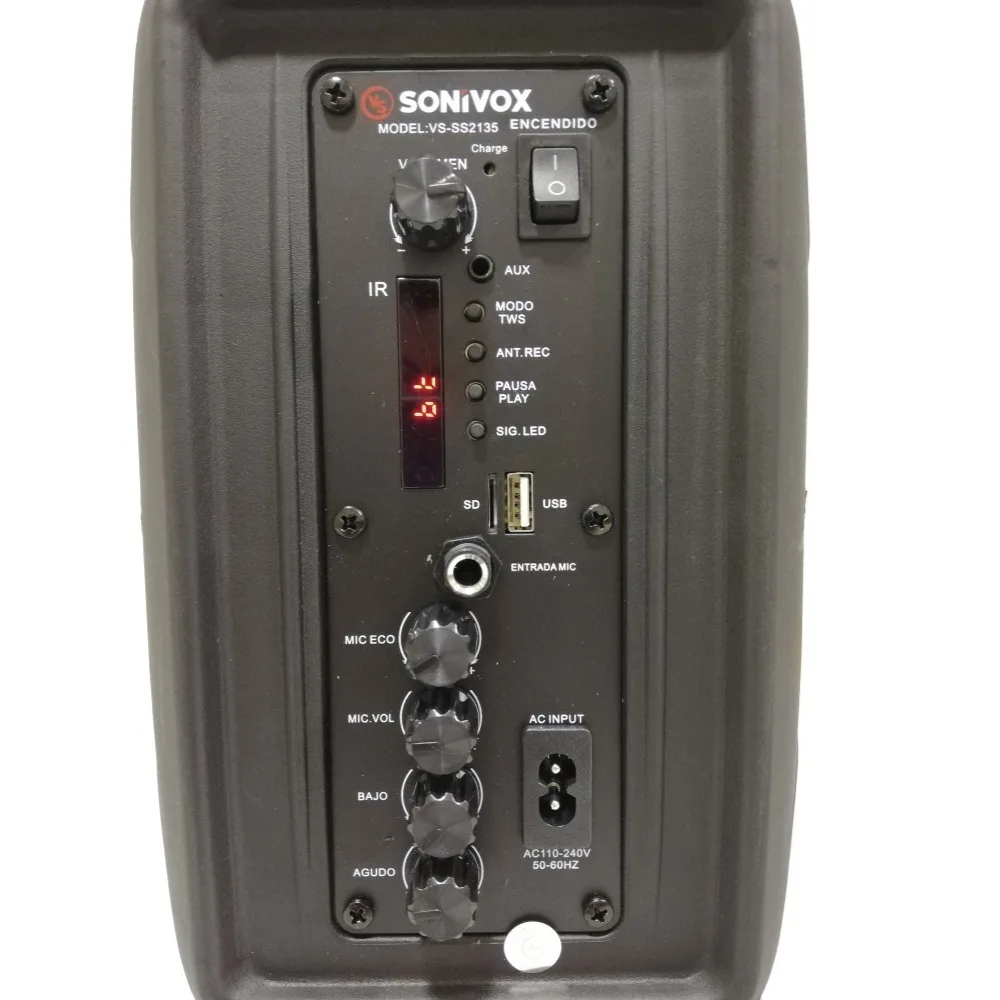 Parlante Recargable Bluetooth 6.5 Pulgadas + Micrófono Sonivox