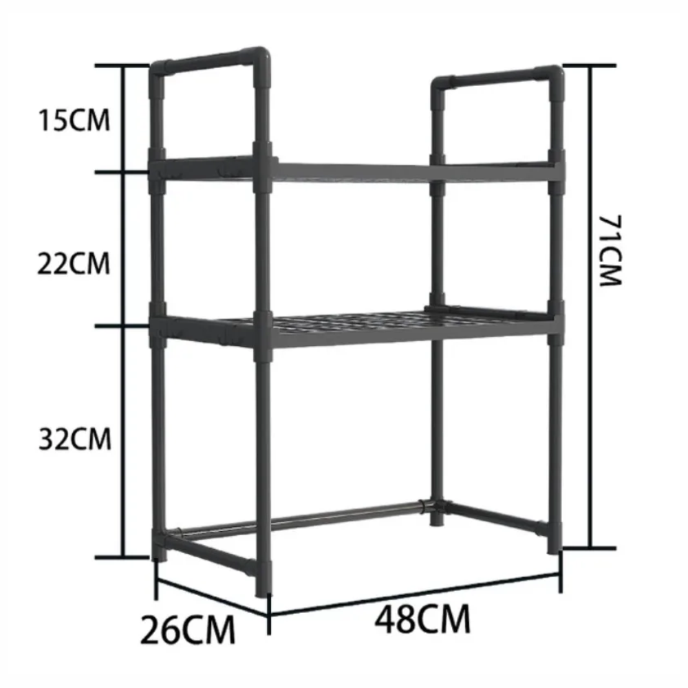 🍳✨Estante De Almacenamiento Multifunción Para Cocina 3 Niveles🏠