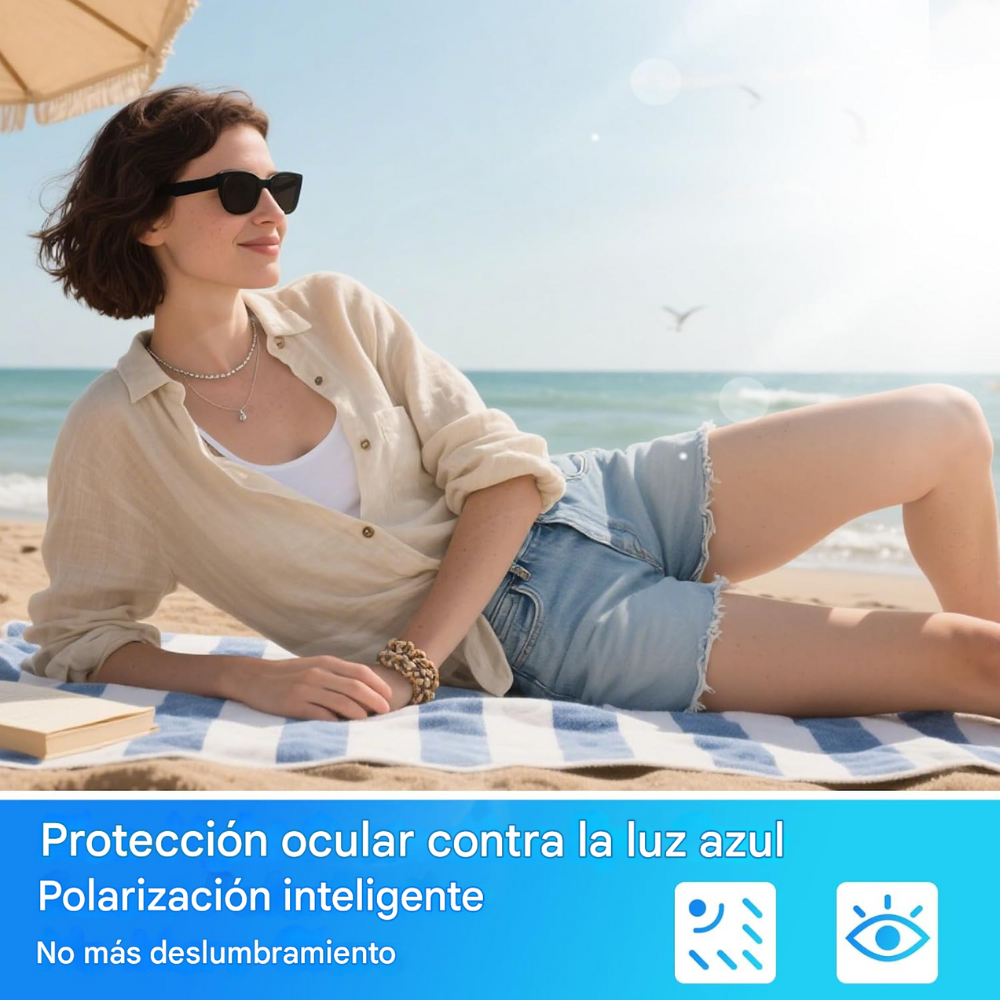 Gafas Camara Inteligentes Bluetooth Altavoz Smart Glasses Ia
