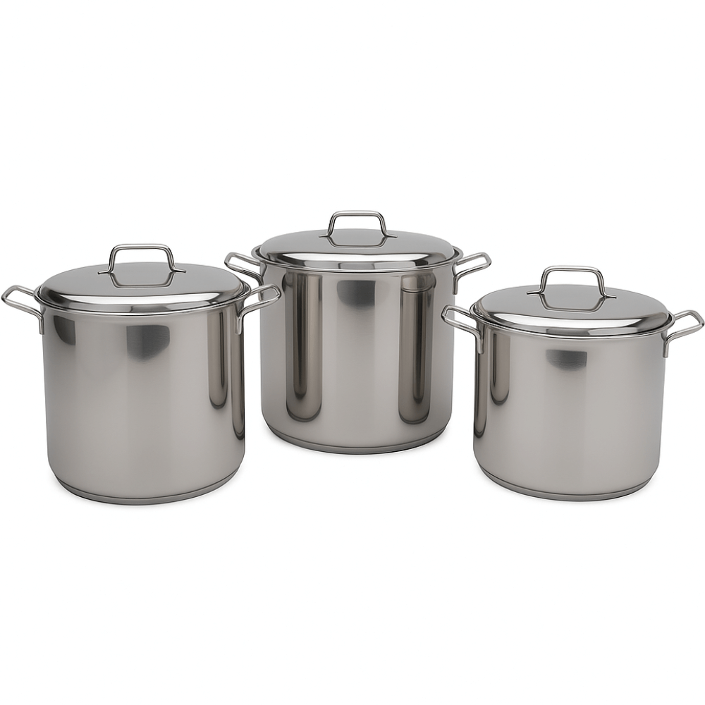 🍲Juego De Ollas Bateria Cocina Olla Sopera Grandes 6pcs Acero🥘