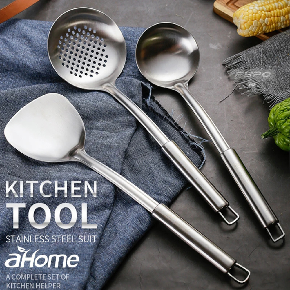 Juego De Utencilios De Cocina En Acero Inoxidable 6 Pcs Base
