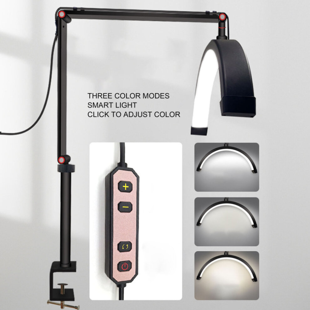 🌙 Lampara Led Profesional Tipo Luna 3 Colores Tatuajes Spa💡