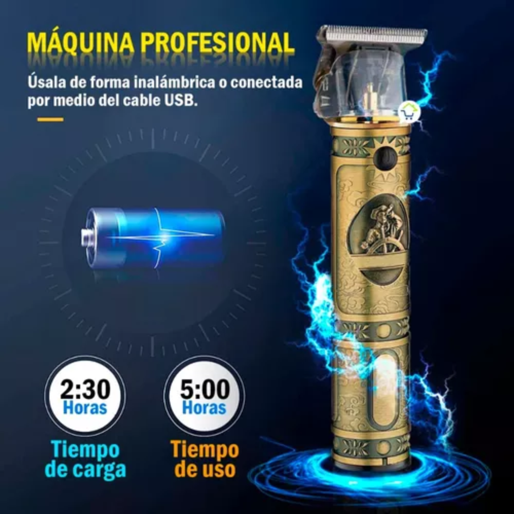 Patillera Profesional Máquina Cortadora Cabello Razuradora