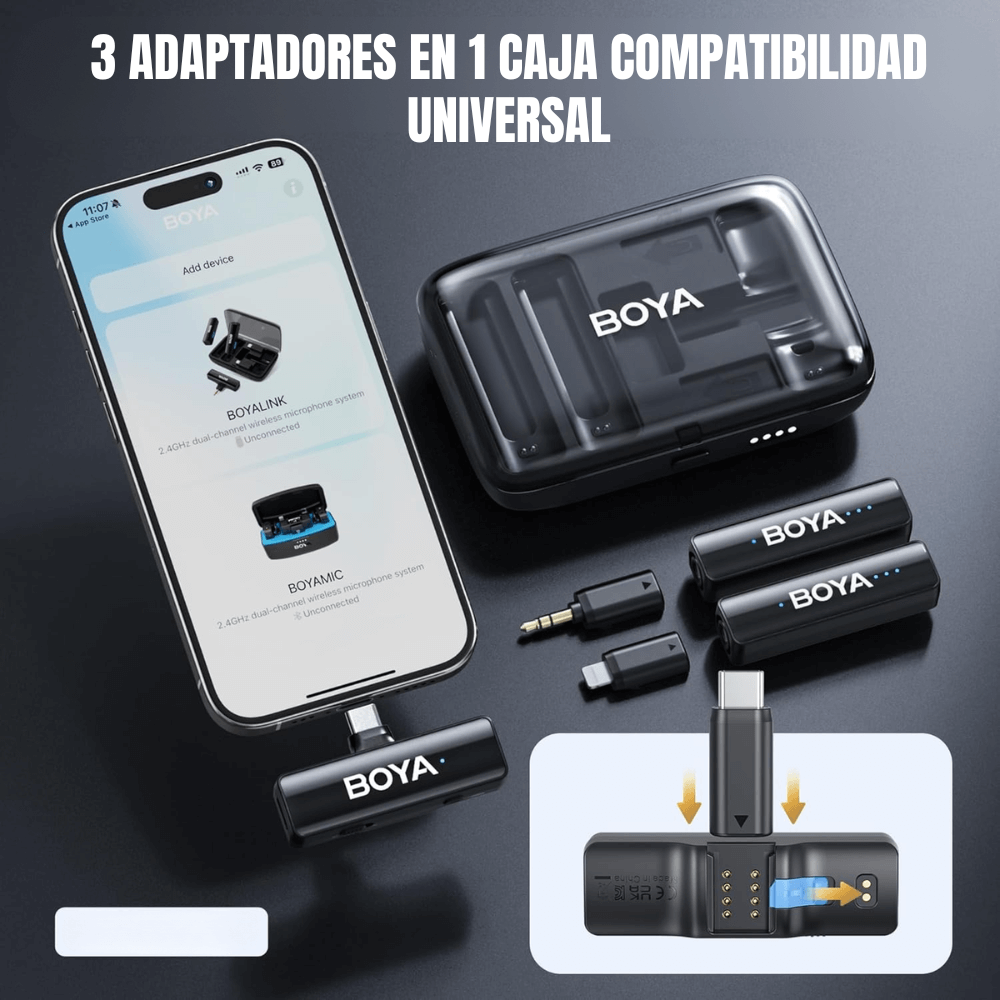 Micrófono Solapa Inalambrico Celular Camara Boyalink Origina