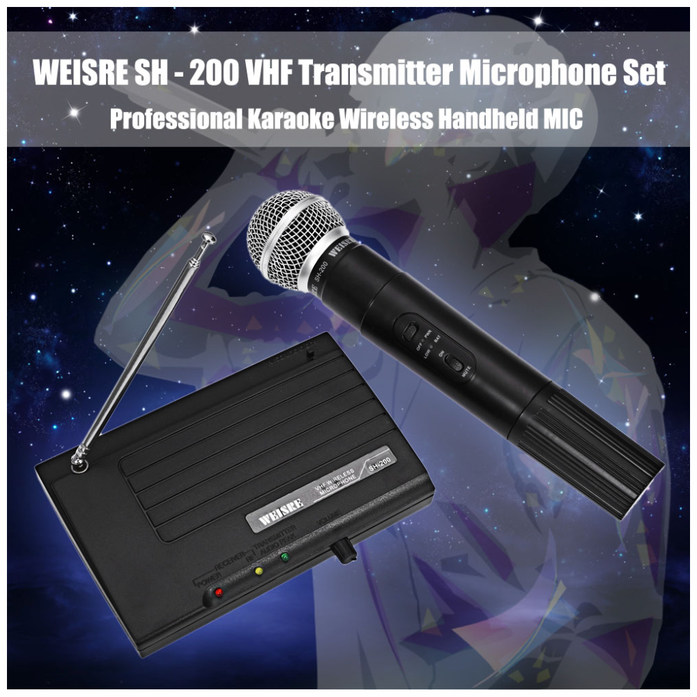 Micrófono Inalámbrico Profesional Sh-200 Receptor