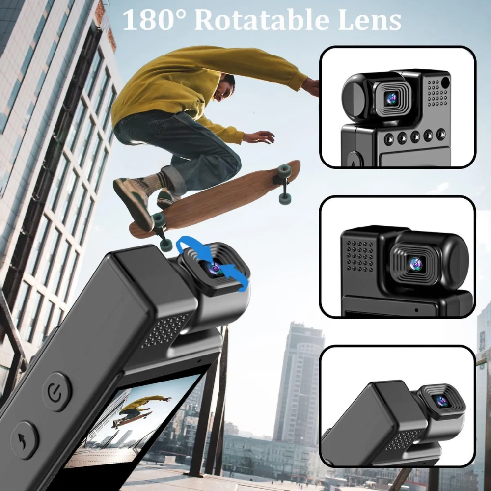 Mini Cámara Corporal 1080p Hd Con Grabación De Audio Y Vídeo