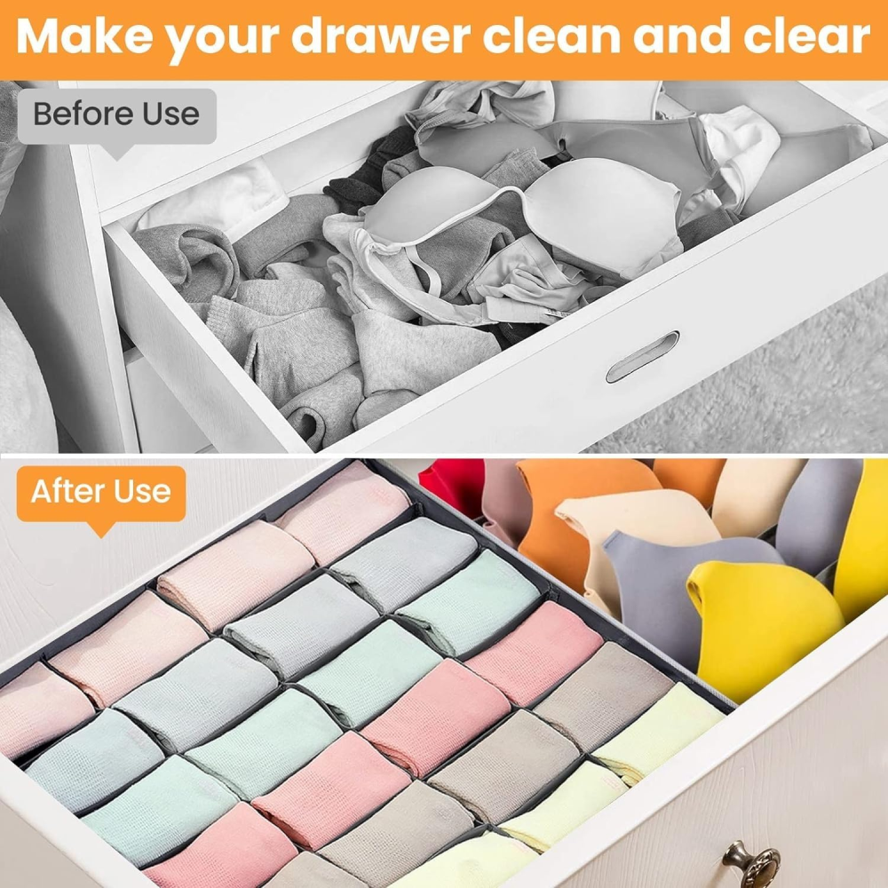 🧦✨Organizador Para Ropa Interior Divisor Para Cajones Sn04👙🧤