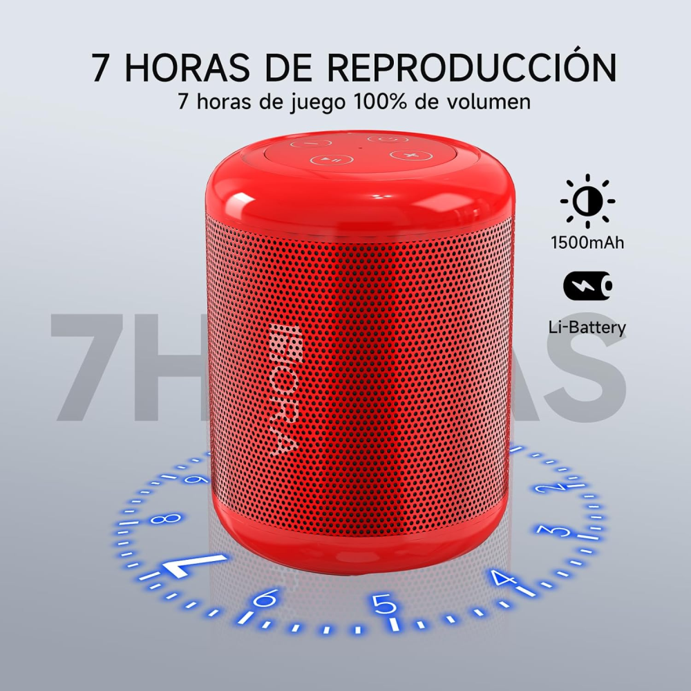 Mini Parlante Portatil Recargable 7 Horas De Bateria Radiofm