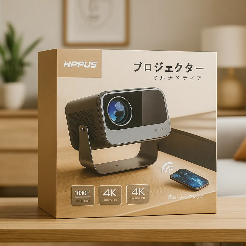 Proyector Hippus M11 12000 Lúmenes 4K WiFi Bluetooth HDMI
