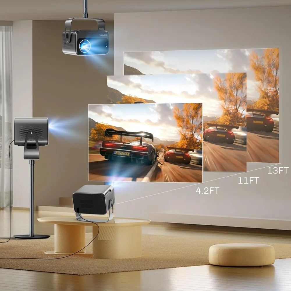 Proyector Hippus M11 12000 Lúmenes 4K WiFi Bluetooth HDMI