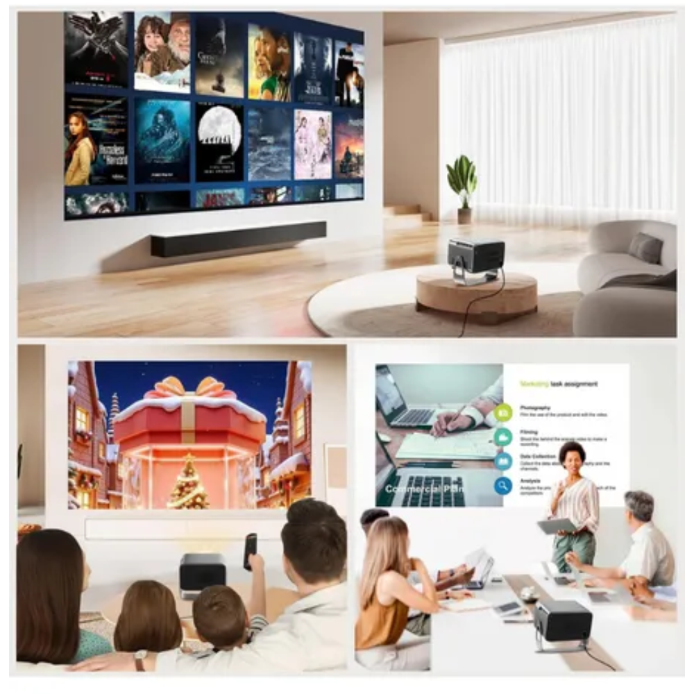 Proyector Hippus M11 12000 Lúmenes 4K WiFi Bluetooth HDMI