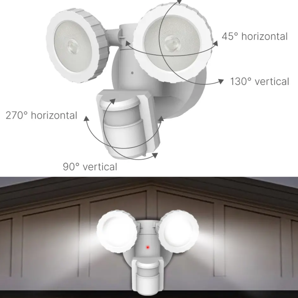 Reflector Solar Articulado Sensor Ajustable 120° Luz Blanca
