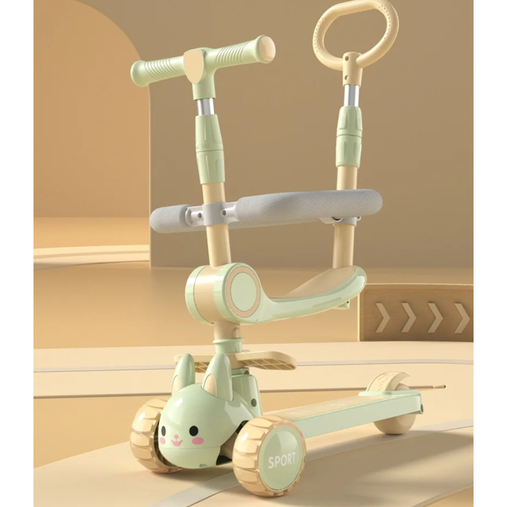 Scooter Ajustable Musical Para Niños Con Luces Led Jlbaby