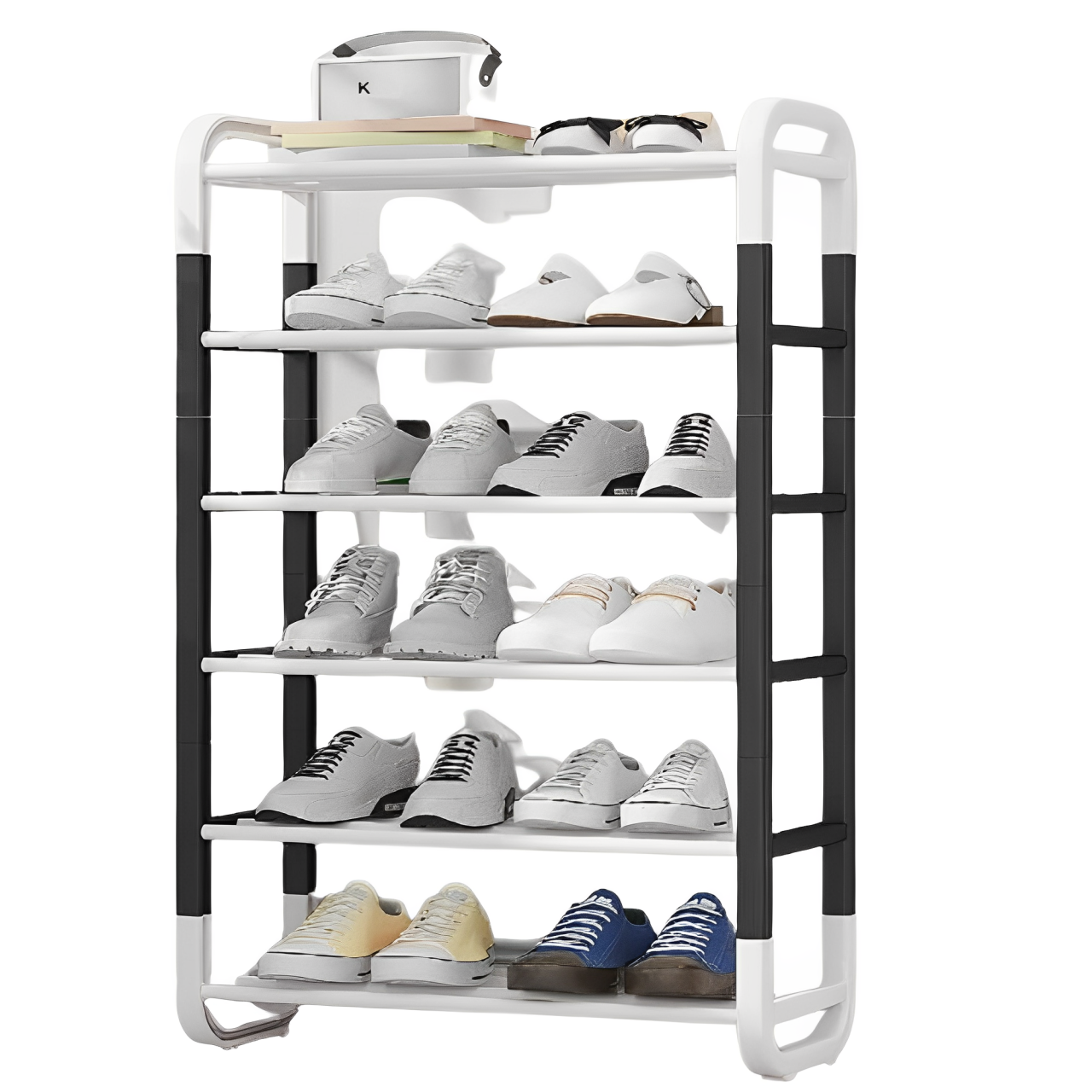 Estante Zapatero Organizador 5 Niveles Doble Color Rack