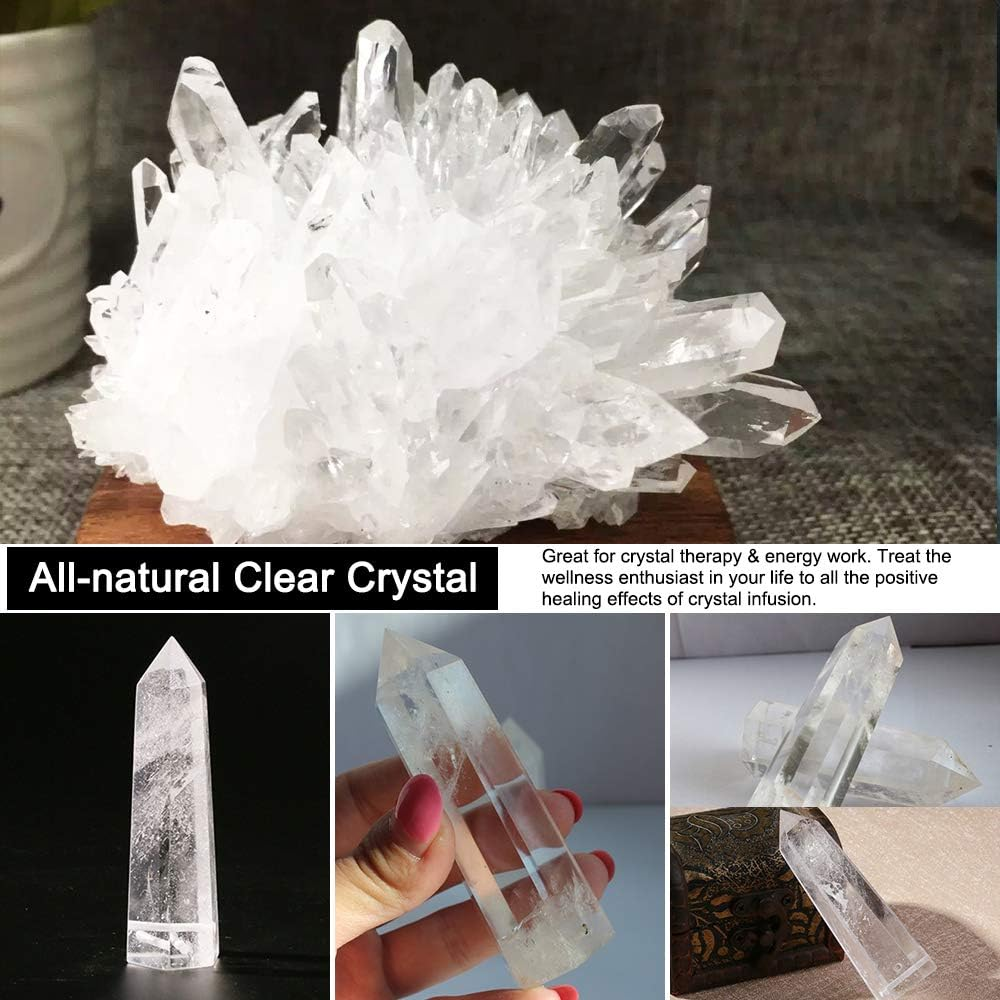 Termo Botella De Agua Con Cristales De Cuarzo Y Estuche
