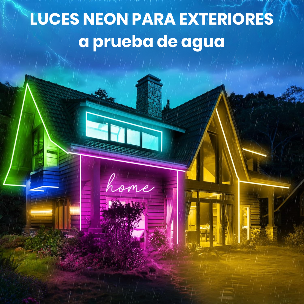 🌈Cinta Luz Neon Rgb Led Manguera 5 Metros Micrófono Rítmica🌈