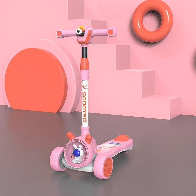 Scooter Monopatín Ajustable Con Proyector De Dibujo Luz Led