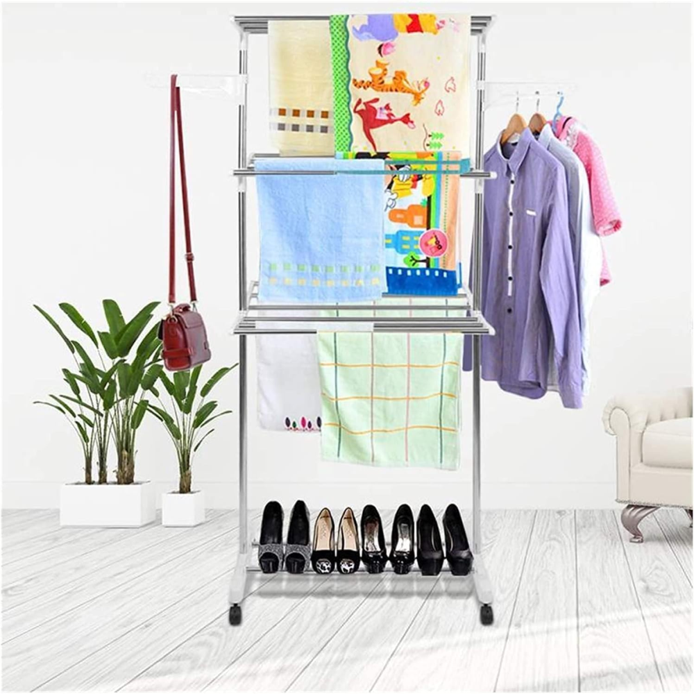 🧺✅Perchero Organizador De Ropa 2 Niveles Hanger🛡️🧺